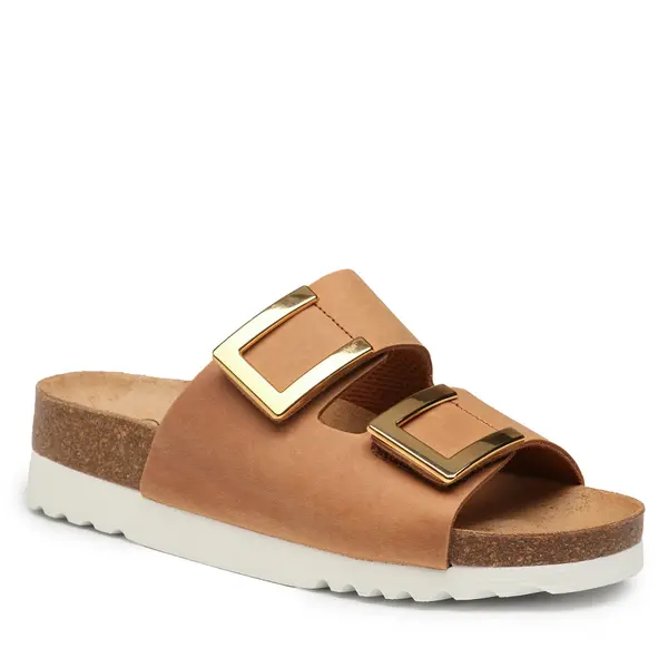 Scholl Natikače Scholl Monterey 2 Straps Ad Med MF30583 Smeđa