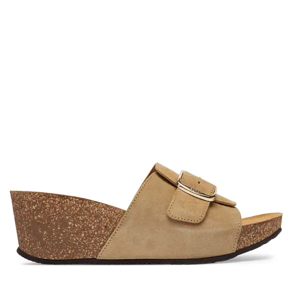 Scholl Natikače Scholl Tropica Buckle Med. MF00880 Bež