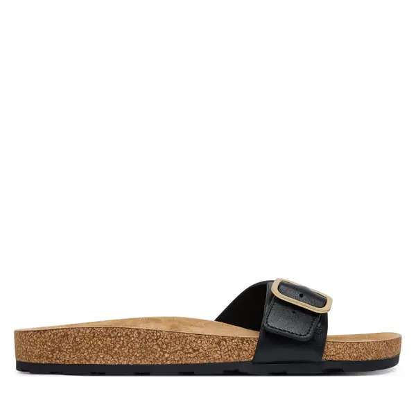 Tommy Hilfiger Natikače Tommy Hilfiger Cork Footbed Slip-On Sandals FW0FW09344 Crna