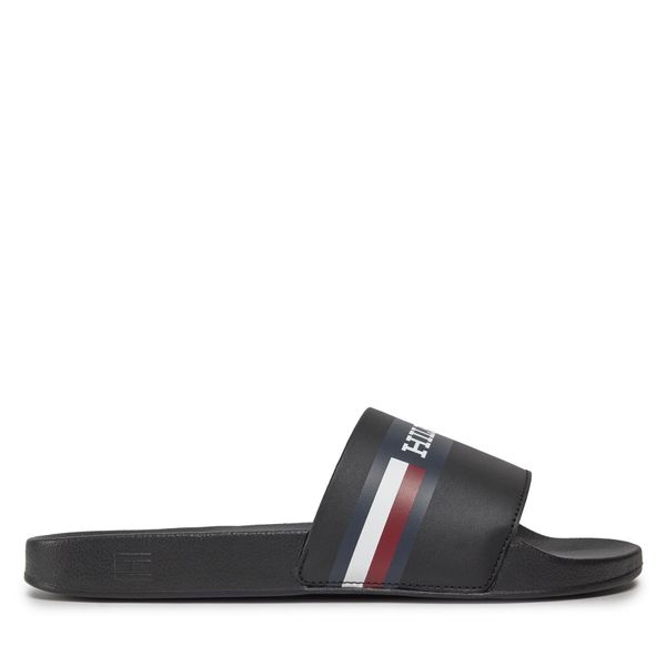 Tommy Hilfiger Natikače Tommy Hilfiger Corporate Hilfiger Pool Slide FM0FM04911 Black BDS