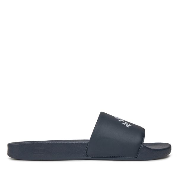 Tommy Hilfiger Natikače Tommy Hilfiger Curve Hilfiger Mtype Pool Slide FM0FM04912 Desert Sky DW5