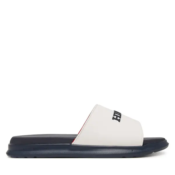 Tommy Hilfiger Natikače Tommy Hilfiger Dual Density Hilfiger Pool Slide FM0FM05797 Bijela