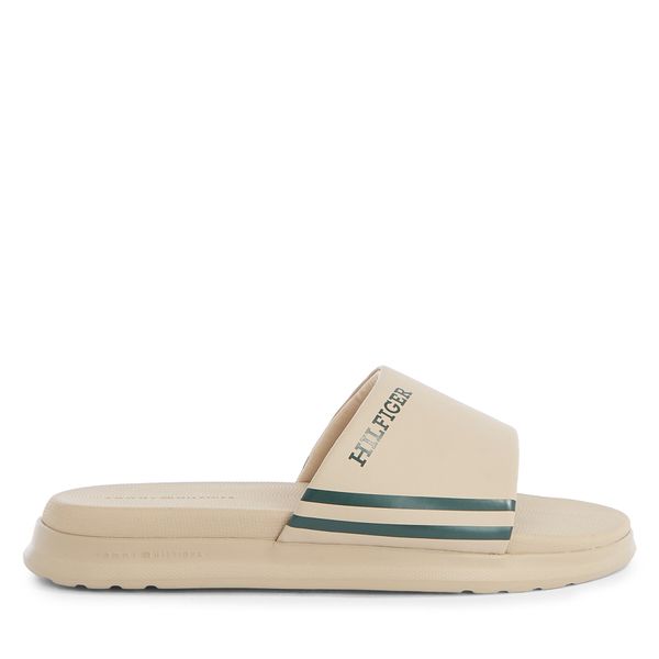 Tommy Hilfiger Natikače Tommy Hilfiger Dual Density Hilifger Pool Slide FM0FM05017 Beige AEG
