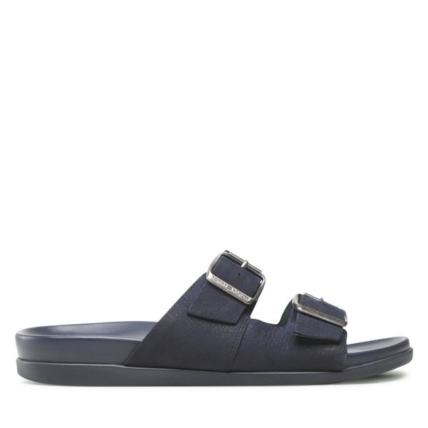 Tommy Hilfiger Natikače Tommy Hilfiger Hilfiger Nubuck Buckles Sandal FM0FM04459 Desert Sky DW5