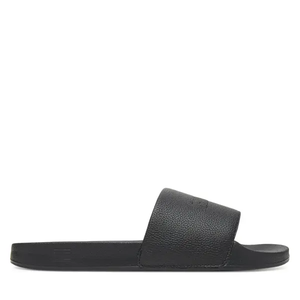 Tommy Hilfiger Natikače Tommy Hilfiger Hilfiger Print Tumble Pool Slide FM0FM05505 Crna