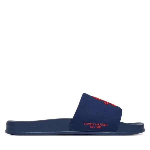 Tommy Hilfiger Natikače Tommy Hilfiger Logo Embroidery Canvas FM0FM05858 Tamnoplava