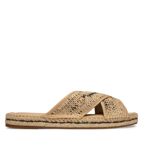 Tommy Hilfiger Natikače Tommy Hilfiger Raffia TH FW0FW09139 Bež
