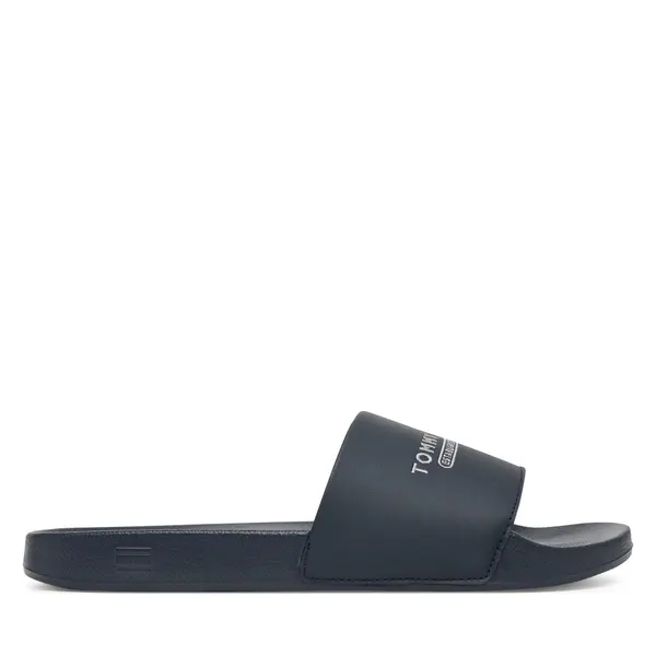 Tommy Hilfiger Natikače Tommy Hilfiger Raised Pool Slide FM0FM05761 Tamnoplava