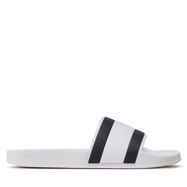 Tommy Hilfiger Natikače Tommy Hilfiger Rubber Th Flag Pool FM0FM04236 White YBR