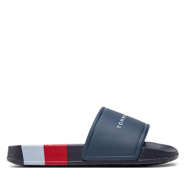 Tommy Hilfiger Natikače Tommy Hilfiger Stripes Pool Slide T3B0-33458-1172Y Blue/White/Red Y004