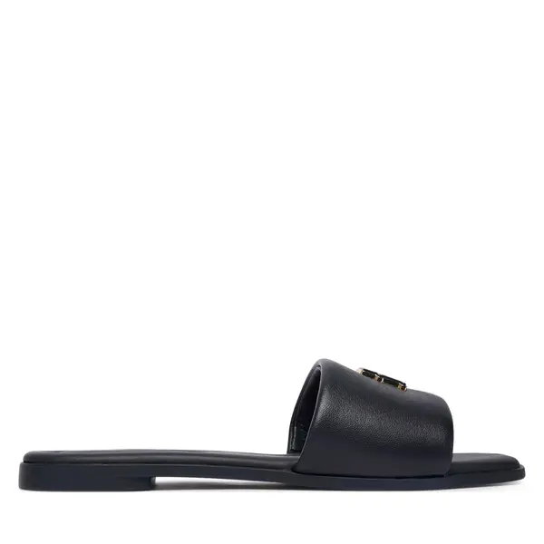 Tommy Hilfiger Natikače Tommy Hilfiger Th Logo Hardware Leather Mule FW0FW09292 Tamnoplava