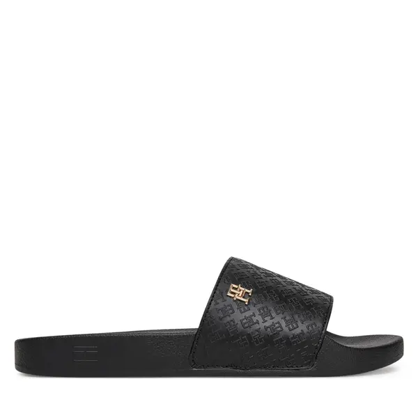 Tommy Hilfiger Natikače Tommy Hilfiger Th Monogram Poolside FW0FW08525 Crna