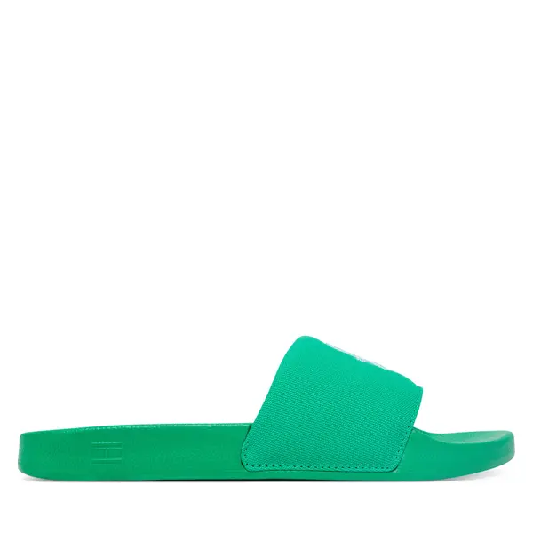 Tommy Hilfiger Natikače Tommy Hilfiger Th Script Pool Slide FW0FW09286 Zelena