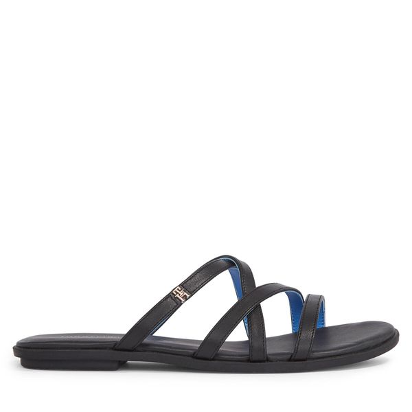 Tommy Hilfiger Natikače Tommy Hilfiger Th Strap Flat Sandal FW0FW08067 Black BDS
