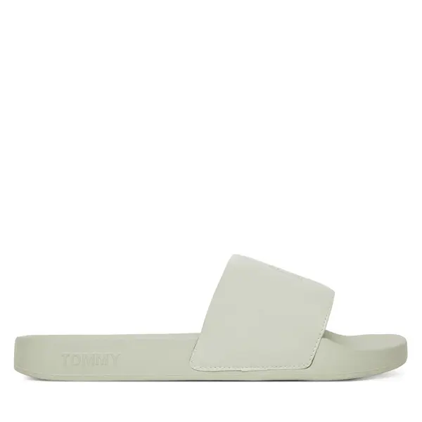 Tommy Jeans Natikače Tommy Jeans Flag Pool Slide Patent EN0EN02901 Zelena
