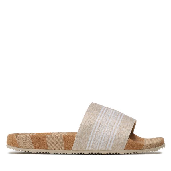 Tommy Jeans Natikače Tommy Jeans Th Woven Slide FW0FW07259 Light Sandalwood RBS