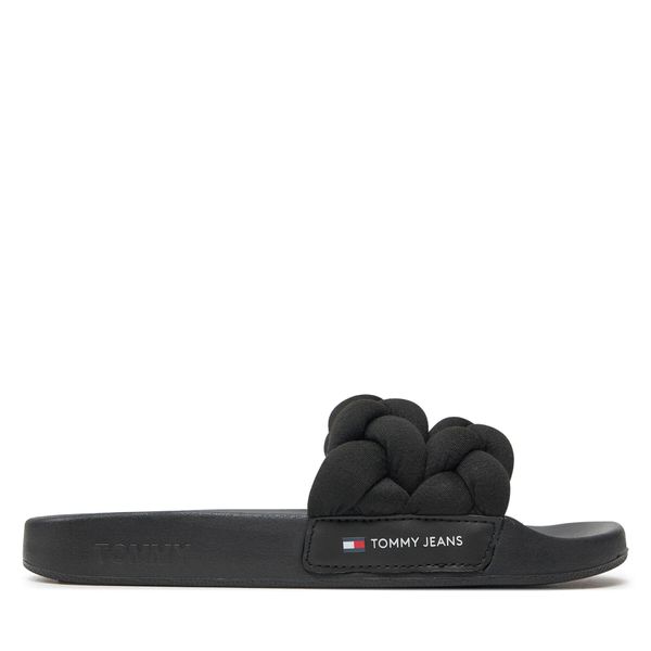Tommy Jeans Natikače Tommy Jeans Tjw Braided Slide EN0EN02450 Crna