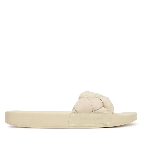 Tommy Jeans Natikače Tommy Jeans Tjw Braided Slides EN0EN02975 Écru