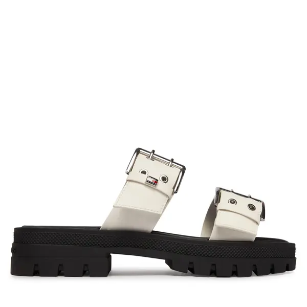 Tommy Jeans Natikače Tommy Jeans Tjw Buckle Straps Sandal EN02966 Krem