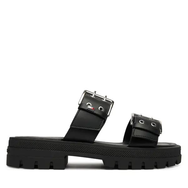 Tommy Jeans Natikače Tommy Jeans Tjw Buckle Straps Sandal EN0EN02966 Crna