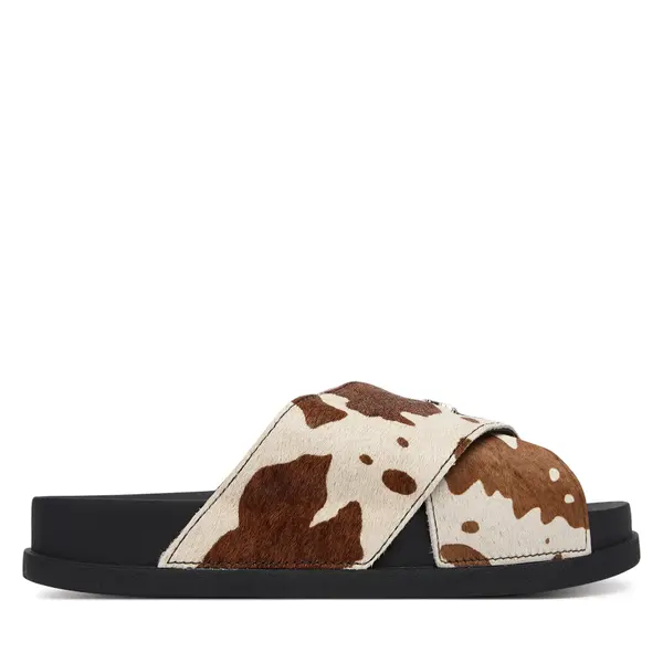 Tommy Jeans Natikače Tommy Jeans Tjw Comfort Slides Calf Hair EN0EN02941 Šarena