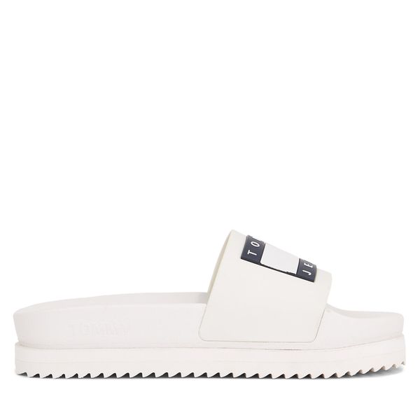 Tommy Jeans Natikače Tommy Jeans Tjw Elevated Flatform Slide EN0EN02451 Ecru YBL