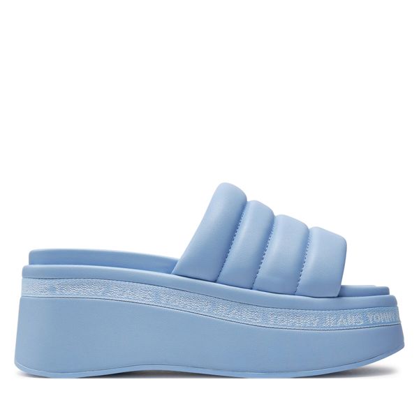Tommy Jeans Natikače Tommy Jeans Tjw Wedge Sandal EN0EN02455 Tamnoplava