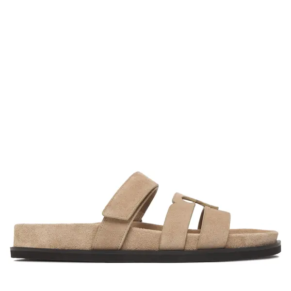 TORY BURCH Natikače Tory Burch Ines Sport Slide 163481 Svijetlo smeđa