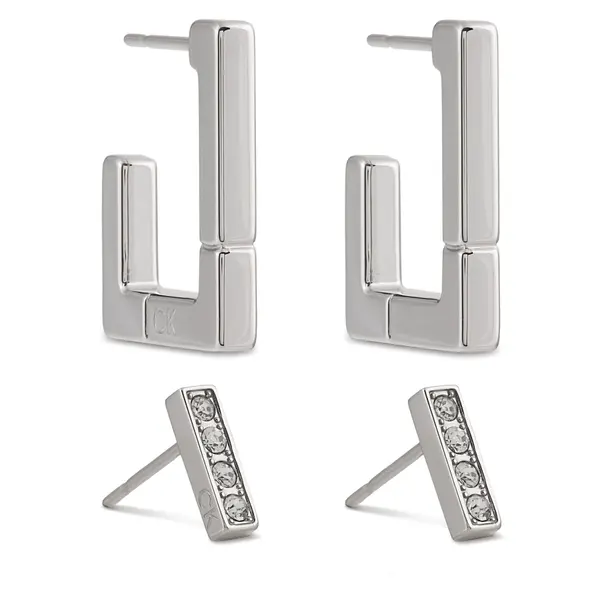 Calvin Klein Naušnice Calvin Klein 35000459 Srebrna