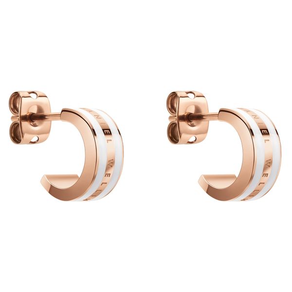 Daniel Wellington Naušnice Daniel Wellington Emalie DW00400148 Ružičasta pozlata