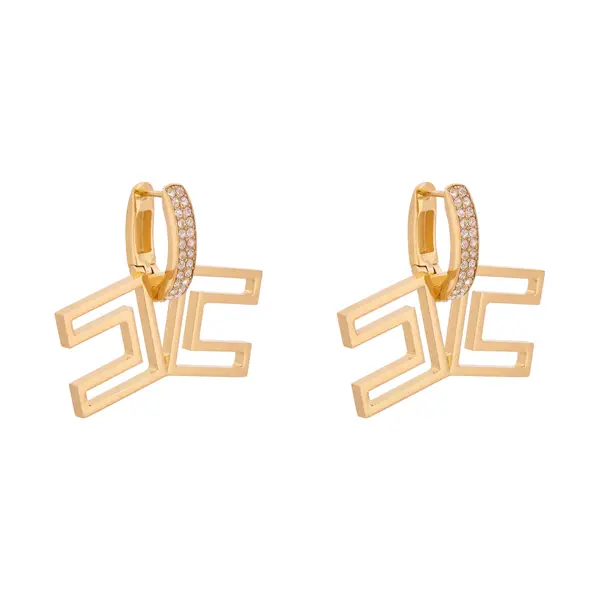 Elisabetta Franchi Naušnice Elisabetta Franchi OR-31A-61E2-V240 Zlatna