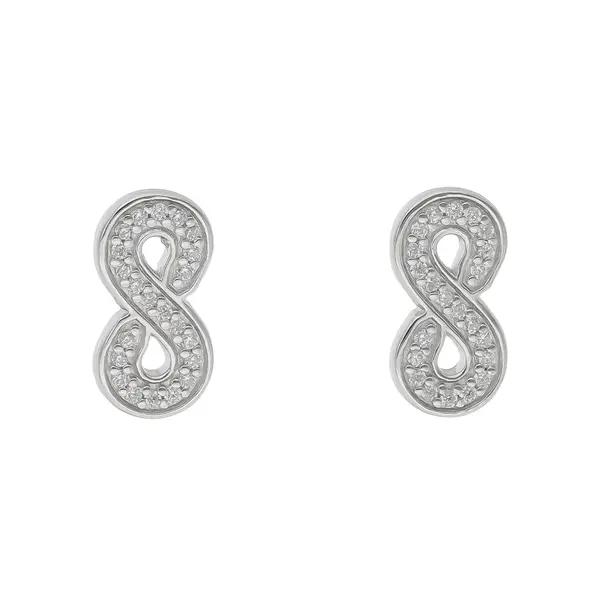 Fossil Naušnice Fossil Sterling JFS00634040 Srebrna
