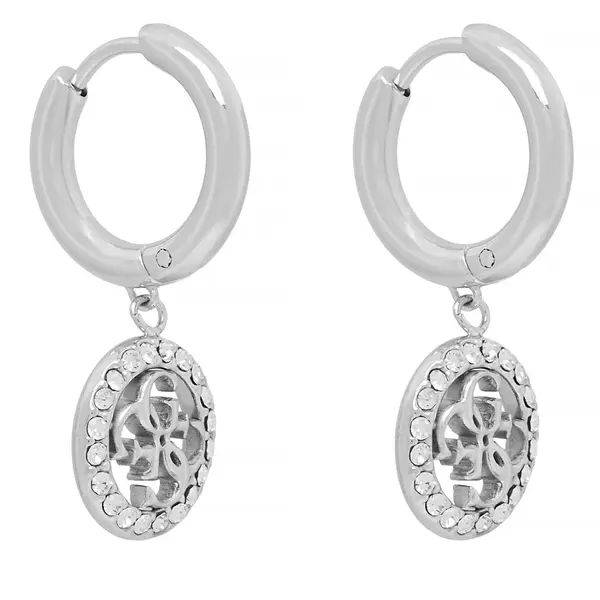 Guess Naušnice Guess JUBE02 135JW Srebrna