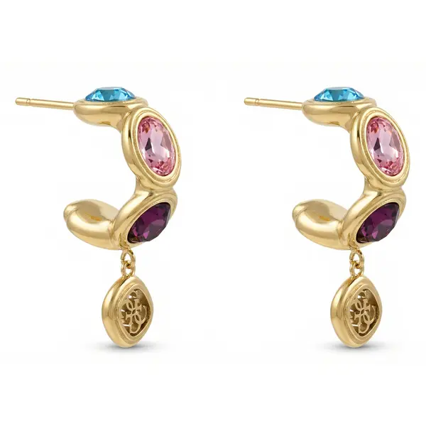 Guess Naušnice Guess JUBE05 571JW Zlatna