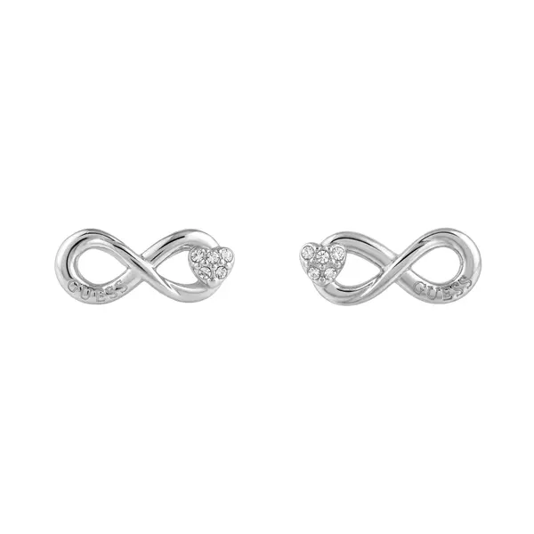 Guess Naušnice Guess JUBE06 049JW Srebrna