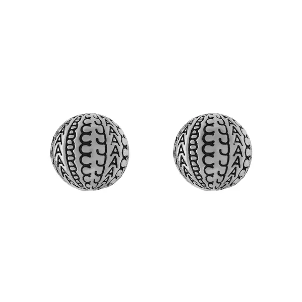 Marc Jacobs Naušnice Marc Jacobs The Monogram Stud 2S4JER001J53 Srebrna