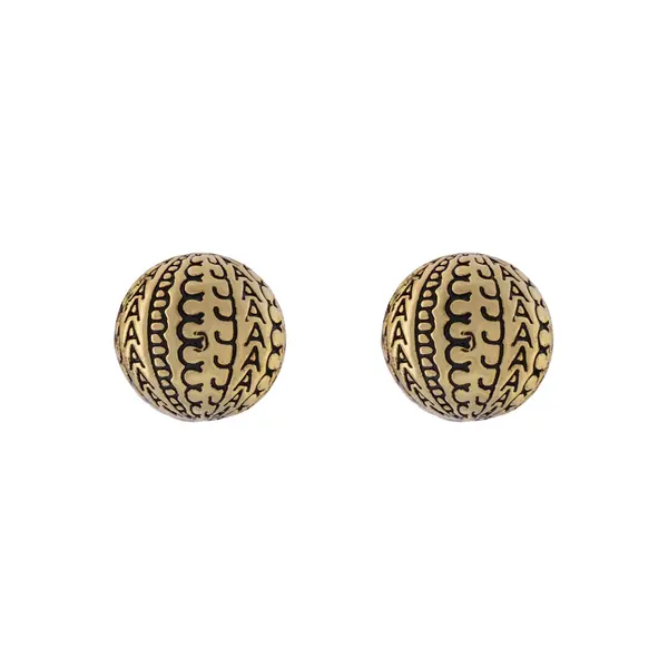 Marc Jacobs Naušnice Marc Jacobs The Monogram Stud 2S4JER001J53 Zlatna