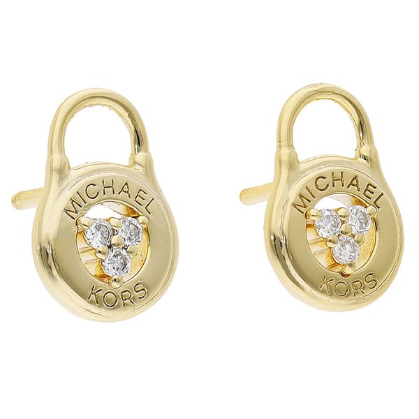 Michael Kors Naušnice Michael Kors Brilliance MKC1572AN710 Gold Clear