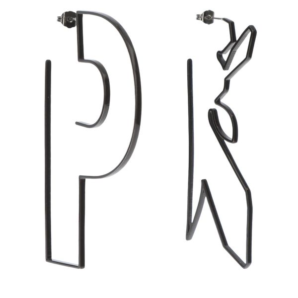 Patrizia Pepe Naušnice Patrizia Pepe 2J2384/M041-K103 Nero