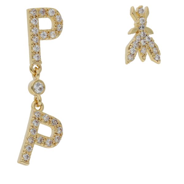 Patrizia Pepe Naušnice Patrizia Pepe 8J1058/M009-FE35 Gold/Crystal