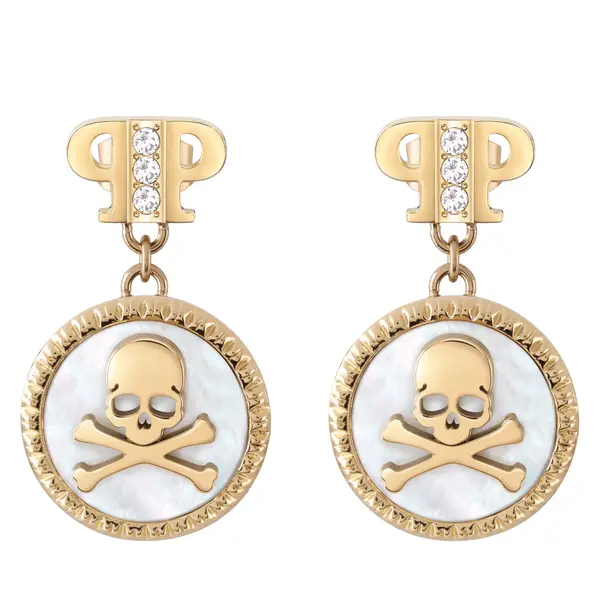 PHILIPP PLEIN Naušnice PHILIPP PLEIN Plein Mini Logo PJ2EA08EU Zlatna