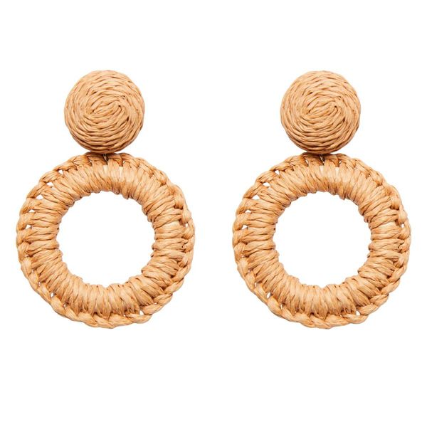 Pieces Naušnice Pieces Barta 17135721 Indian Tan 4151511