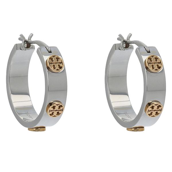 Tory Burch Naušnice Tory Burch 65094 Tory Silver/Tory Gold 024