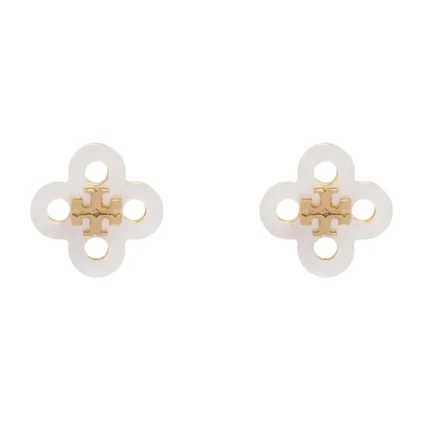 TORY BURCH Naušnice Tory Burch Clover Stud Earring 184411 Zlatna