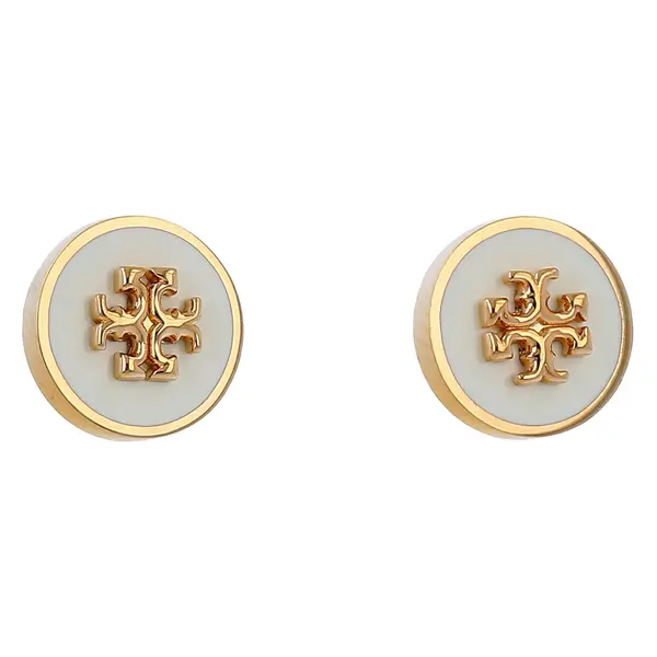 TORY BURCH Naušnice Tory Burch Kira 90547 Bijela