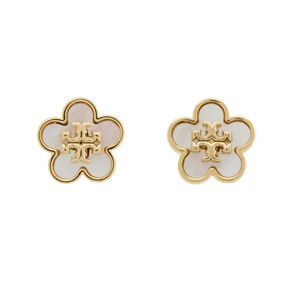 TORY BURCH Naušnice Tory Burch Kira Flower 157351 Zlatna