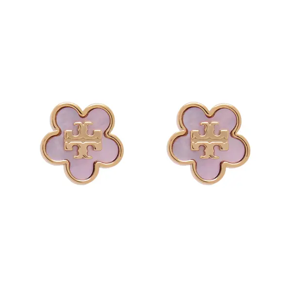 TORY BURCH Naušnice Tory Burch Mop Stud Earrings 157351 Ružičasta