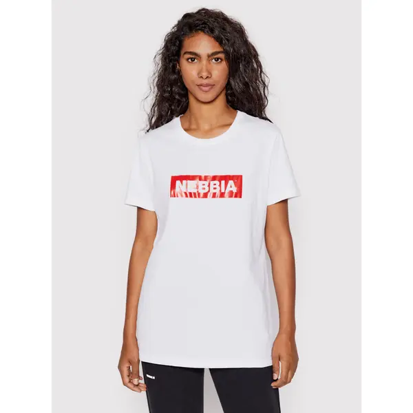 NEBBIA NEBBIA T-shirt 592 Bijela Regular Fit