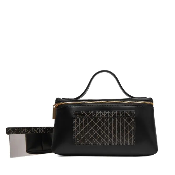Calvin Klein Neseser Calvin Klein Emblem Aop Beauty Case Giftset LV04F1102G Crna