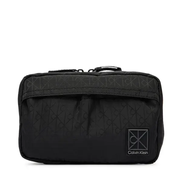 Calvin Klein Neseser Calvin Klein Emblem Aop Washbag LV04D1208G Crna
